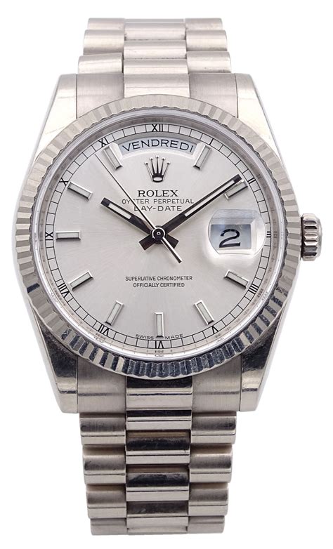 rolex day date acciaio prezzo|rolex day date resale value.